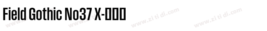 Field Gothic No37 X字体转换